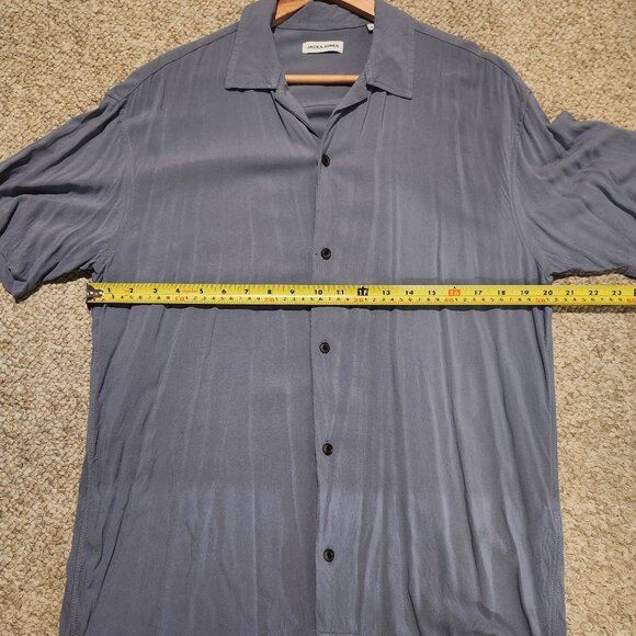 Jack & Jones blue short sleeve summer shirt - Picture 4 of 5